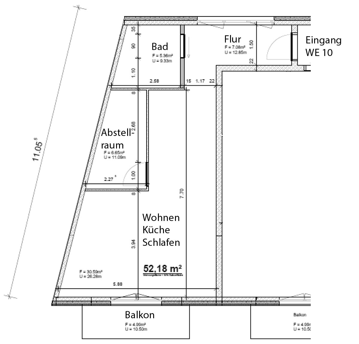 Grundriss Wohnung Nr.10 GrundrissSeniorenwohnung in Steinhude