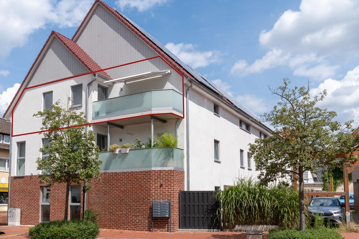 Steinhude An der Friedenseiche 3, Wohnung 6 markiert